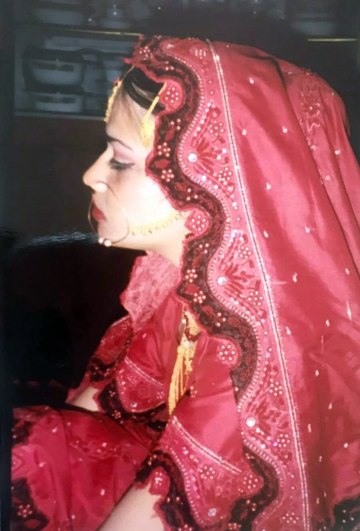 نائلہ امین پاکستان میں اپنی شادی کے دن 13 سال کی تھیں