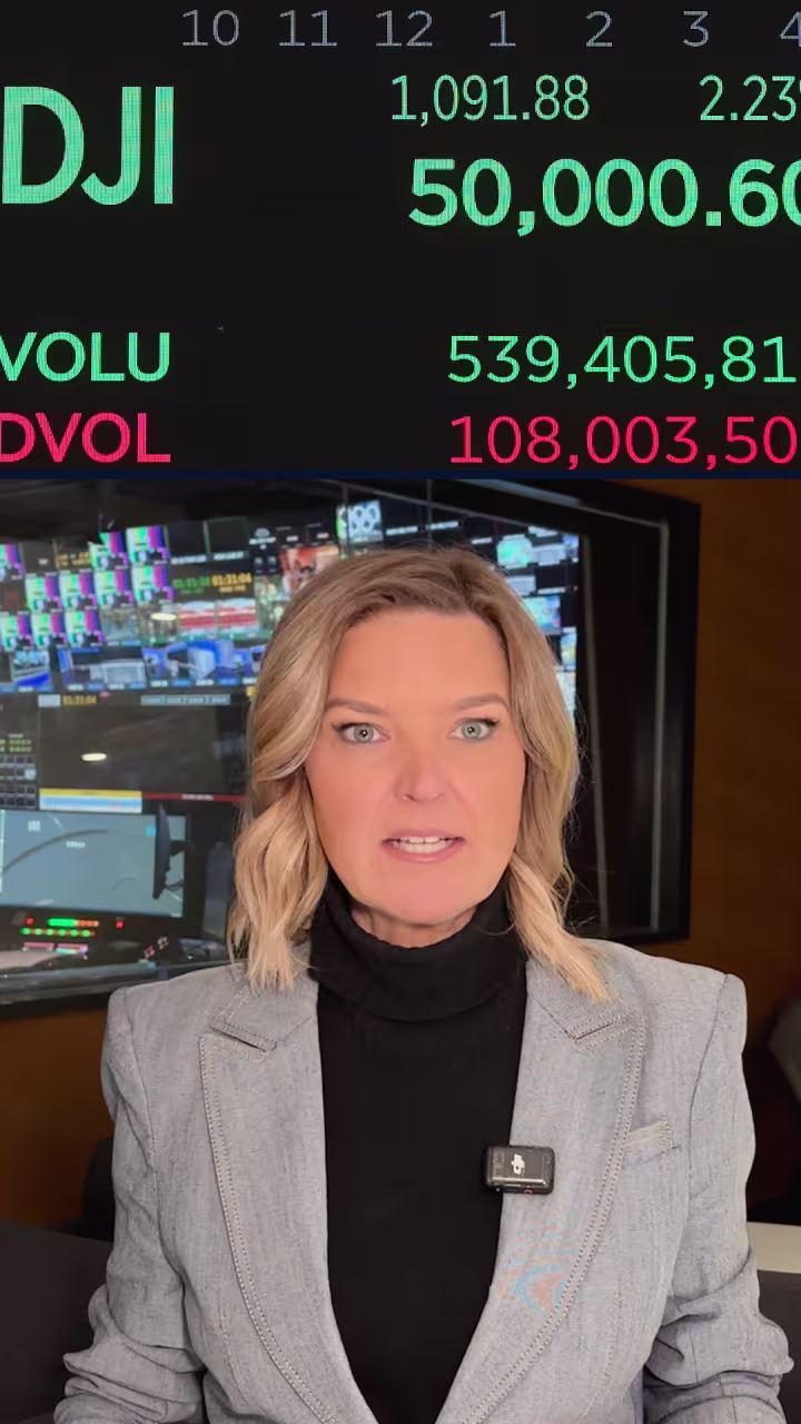 Dow Jones hits record high while crypto suffers