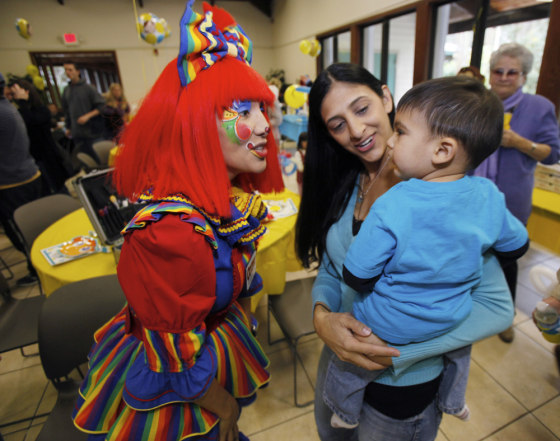 Image: Ooopsy the clown, Lisa Castillo, Nicholas Castillo
