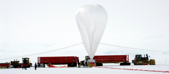 Image: Inflating the balloon