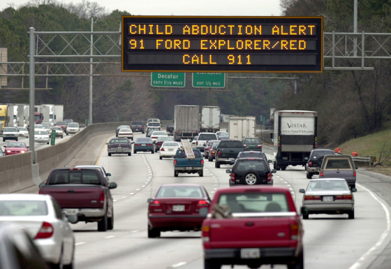 Image: Amber alert