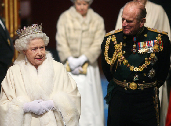 ImageL Britain's Queen Elizabeth II and Prince Philip