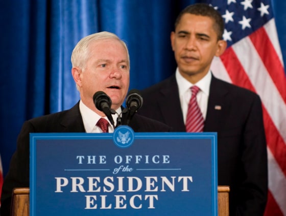 Image: Robert Gates, Barack Obama