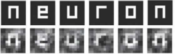 Image: Letters and reconstructions