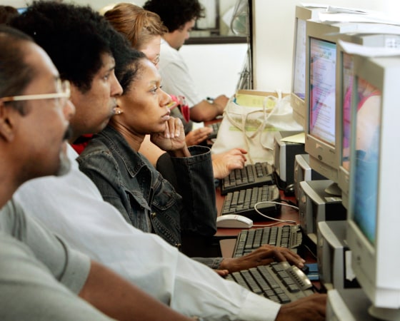 Image: Job seekers at Worksource California