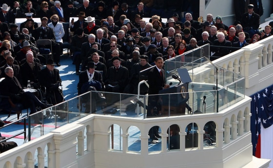 Image: U.S President Barack Obama gives his inauguraladdress