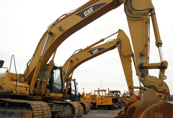 Image: Caterpillar construction machines