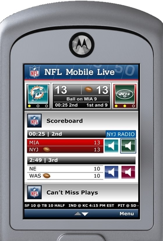 Nfl live mobile clearance
