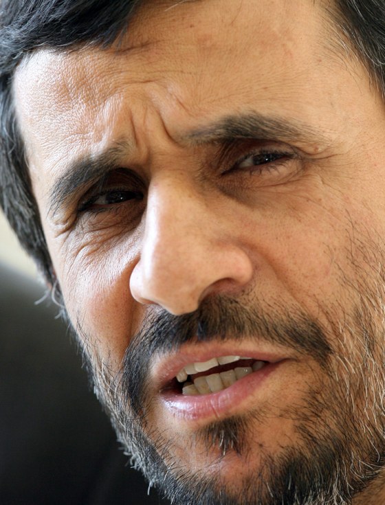 Iranian President Mahmoud Ahmadinejad called on the U.S. to withdraw its troops from around the world.