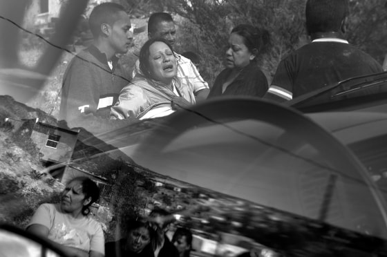 Image: Family of a shooting victim, 28 year old Alberto Rodriquez