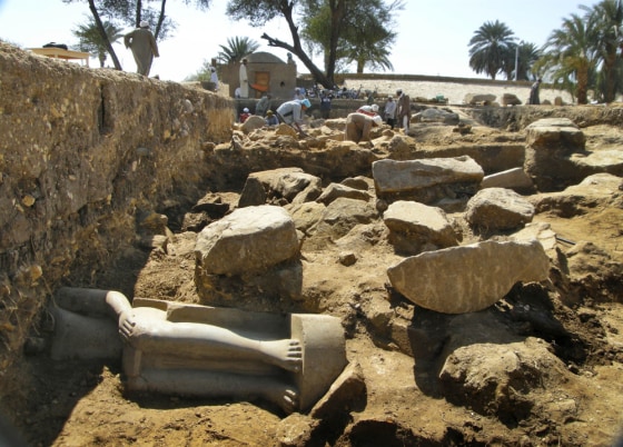 Image: statue of ancient pharaoh Amenhotep II