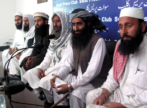 Image: Representatives of outlawed Movement for the Enforcement of Mohammedan Law