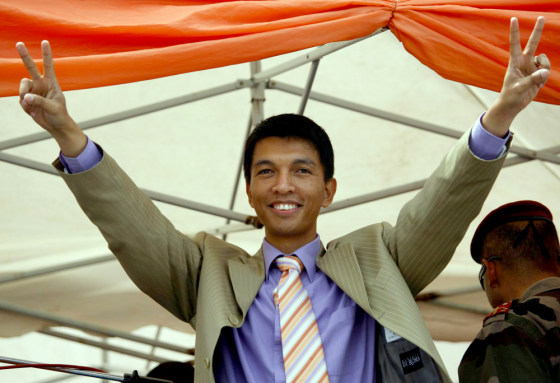 Image: Madagascar President Andry Rajoelina