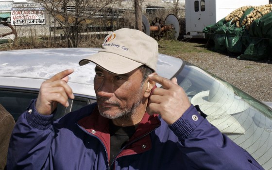 Image: Jose Arias the only survivor after the Lady Mary sank.