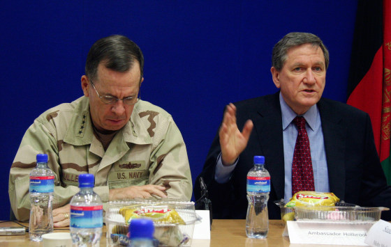 Adm. Mike Mullen and Richard Holbrooke