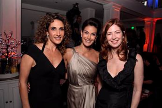 Teri Hatcher, center, Dana Delaney, right, both with "Desperate Housewives," and Melina Kanakaredes of "CSI" pose at the 8th Annual Comedy For A Cure to benefit the Tuberous Sclerosis Alliance on April 5 at Boulevard3 in Hollywood, Calif.