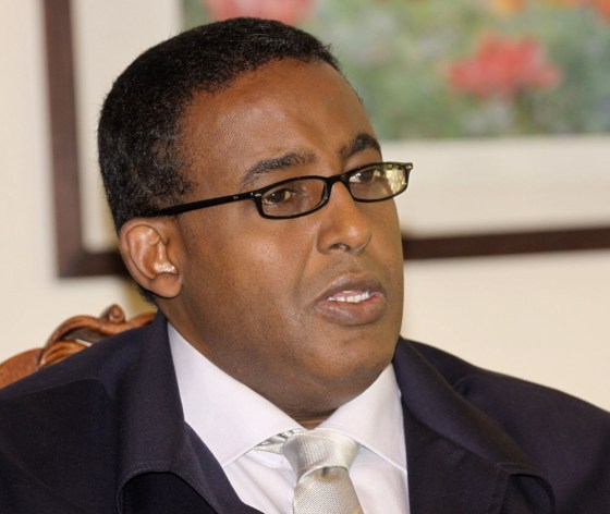 Image: Somalia's Prime Minister Omar Abdirashid Ali Sharmarke