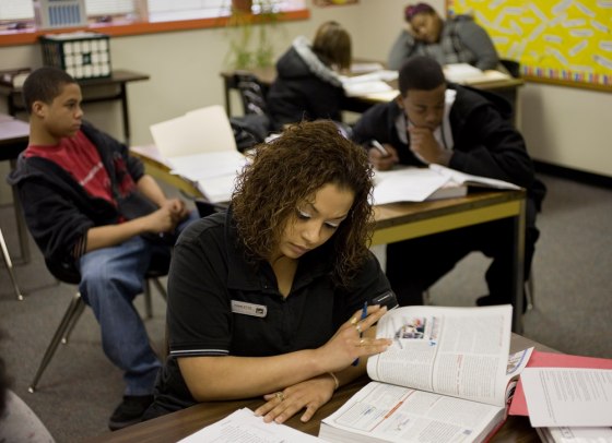 Yamilette Colon, 18, of Elkhart, Ind., easily could have become a high school dropout after being derailed by discipline problems. But a sense of self-pride and the reality of a spiraling economy have combined to keep her on track for graduation.