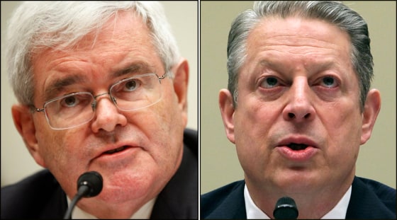 Image: Newt Gingrich and Al Gore