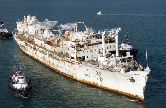 Image: Retired U.S. missile tracking ship Gen. Hoyt S. Vandenberg