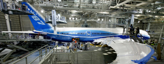Image: Boeing 787 under construction
