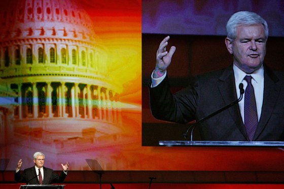 Image: Newt Gingrich addresses annual Senate-House Republican dinner