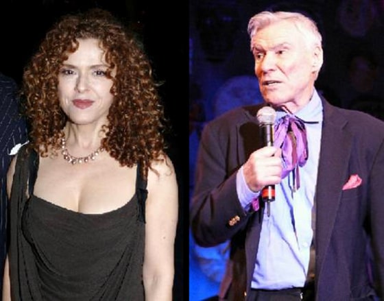 Bernadette Peters and Jacques d’Amboise attend the National Dance Institute’s annual gala, “Celebrating the Life and Legacy of John Lennon,” at the NOKIA Theatre Times Square in New York City on April 30.