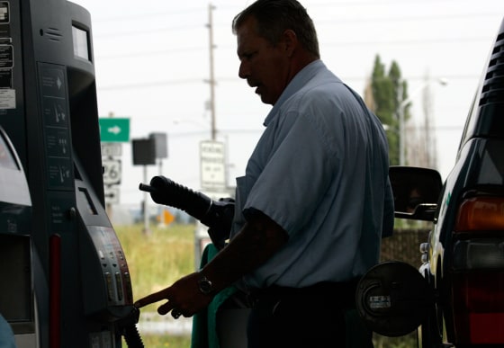 Image: gas station attendant