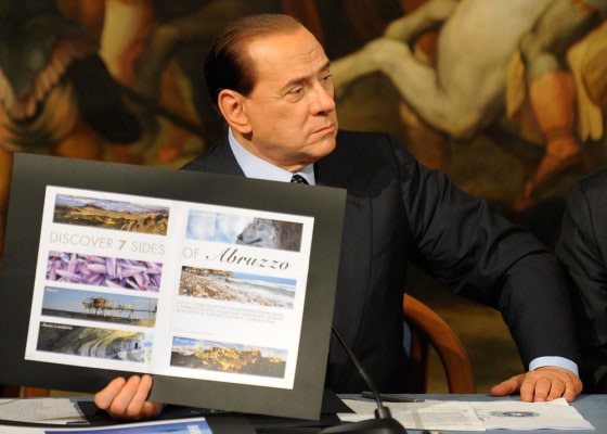 Image: Italian Prime Minister Silvio Berlusconi