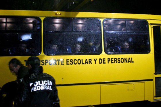 Image: Ninety two police agents of Hidalgo, Mexican state detained