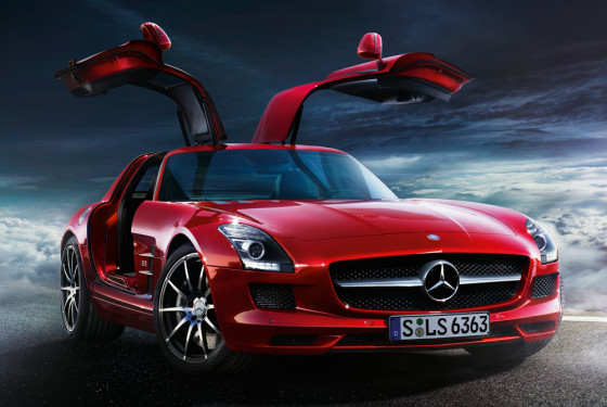 The Mercedes-Benz SLS AMG. Automakers jump through hoops to thwart "spy shots" of protypes.
