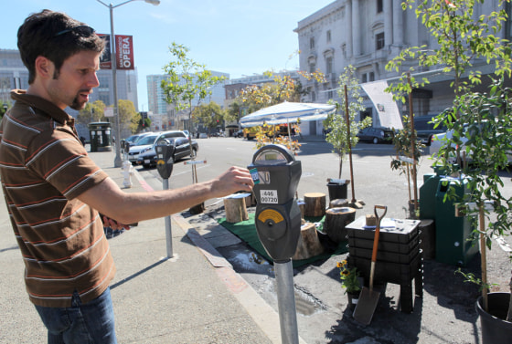 Image: Art And Design Group Transform Parking Spots Into Temporary Public Parks