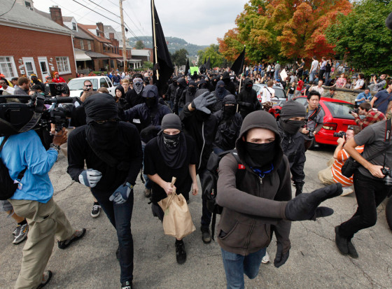 Image: Demonstrators march in Pittsburgh