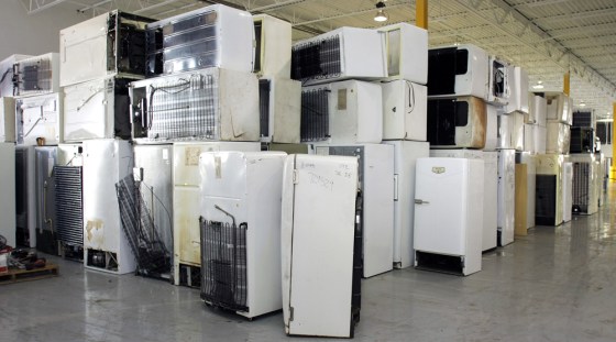 Image: Refrigerators are recycled