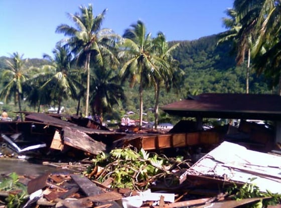 Image: Rubble on Samoan Islands