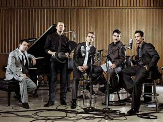 From left, Jordan Knight, Donnie Wahlberg, Joey McIntyre, Jonathan Knight and Danny Wood