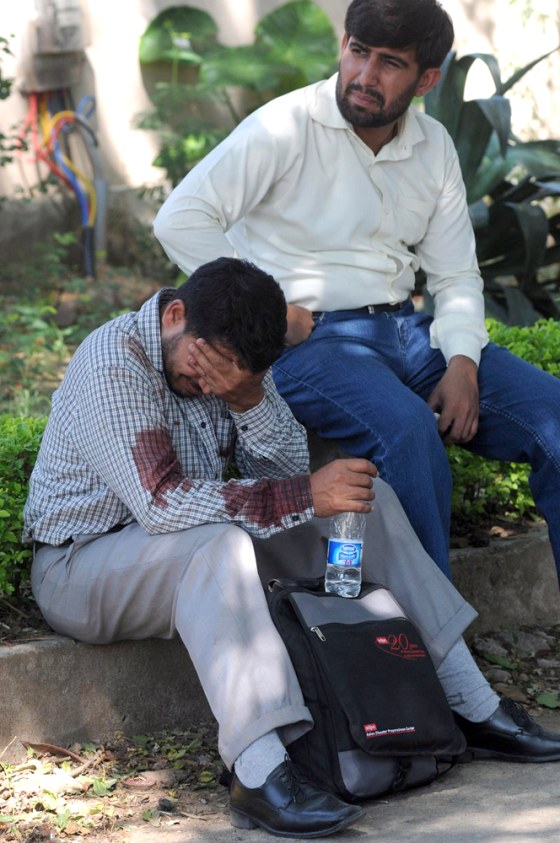 Image: Suicide bomb attack inside UN office in Islamabad