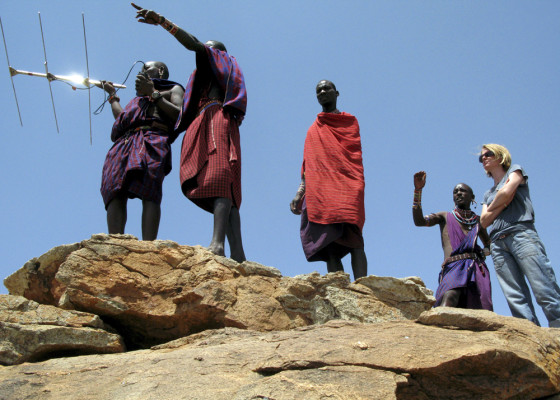 Image: Maasai track lions in Kenya