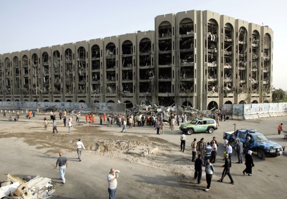 Image: Ministry of Justice the day after a suicide bomb in Baghdad