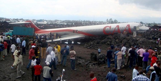 Image: Plane crash in Goma