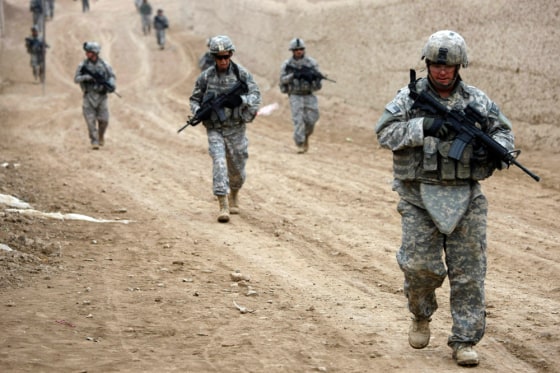 Image: US Army soldiers patrol in Afghanistan