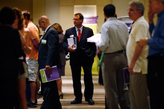 Image: Job Seekers Attend Career Fair