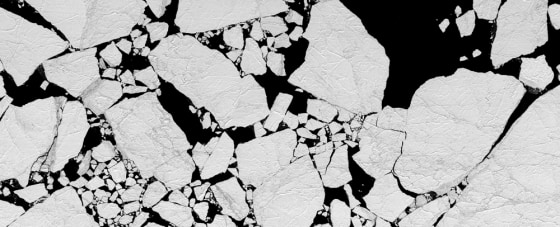 Image: Satellite photo of polar ice