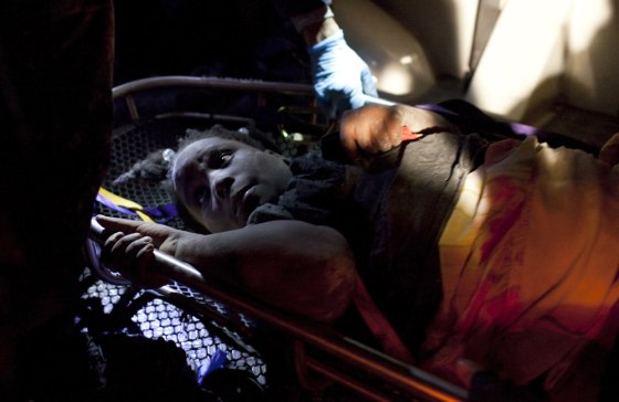 Image: Child rescued from supermarket in Haiti