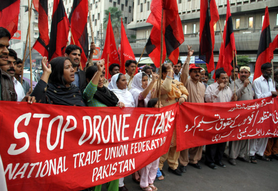 Image: Protest against US drones attack