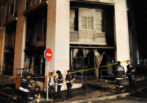 Image: Fire gutted administrative block of a Church in Malaysia