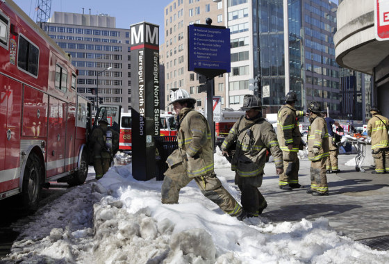 Image: subway car derailment