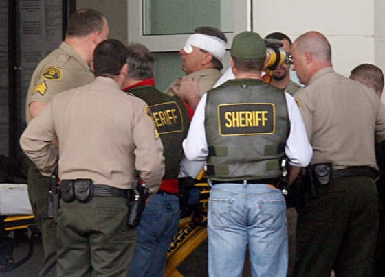 A Fresno County sheriff's deputy with a head wound