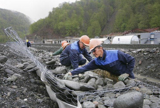 Image: construction in Sochi, Russia