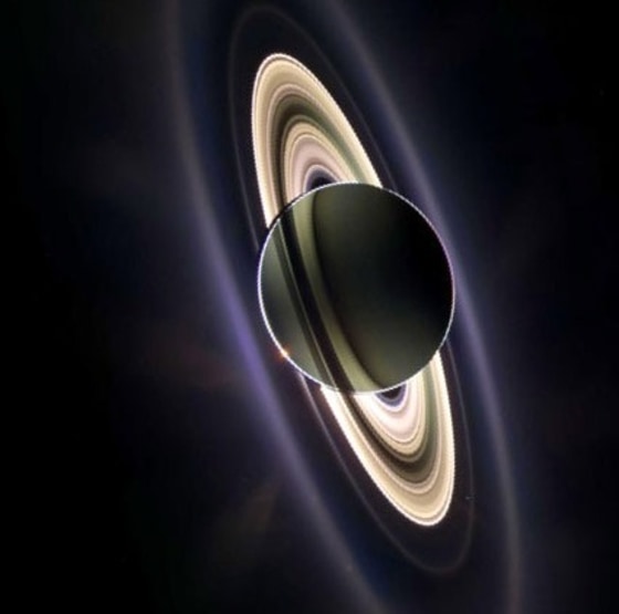 Image: Saturn backlit